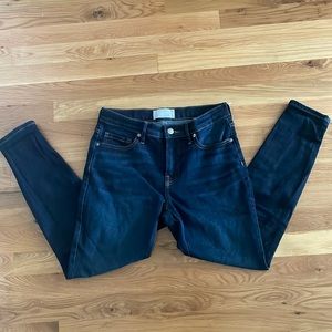 Everlane skinny ankle jeans, dark blue